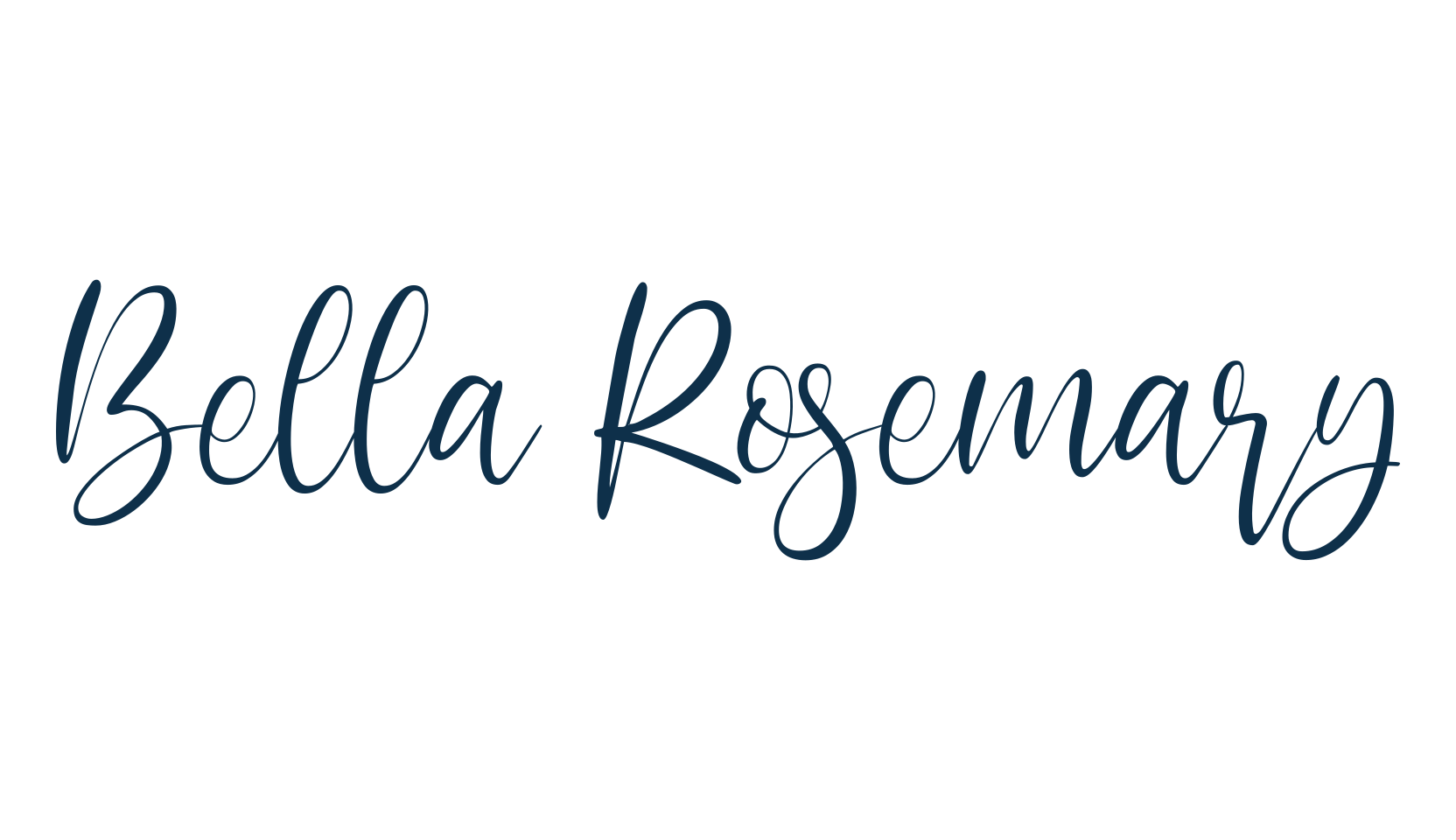 Bella Rosemary, script calligraphy fancy decorative font preview
