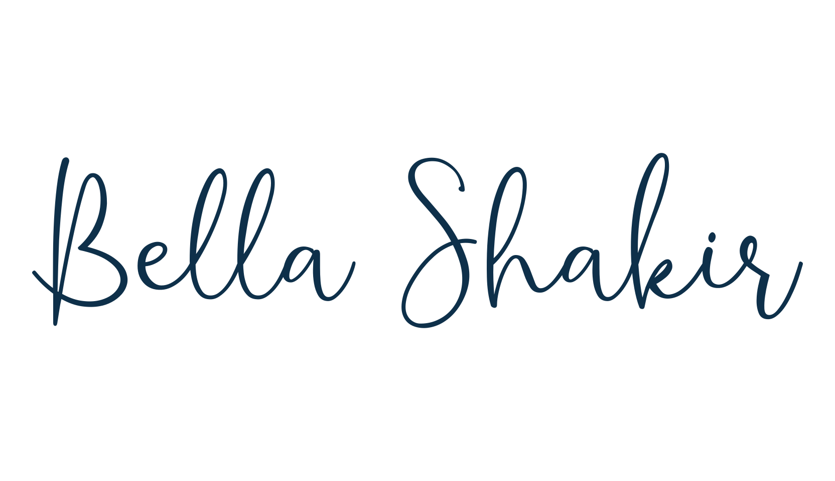 Bella Shakir, fancy decorative font preview