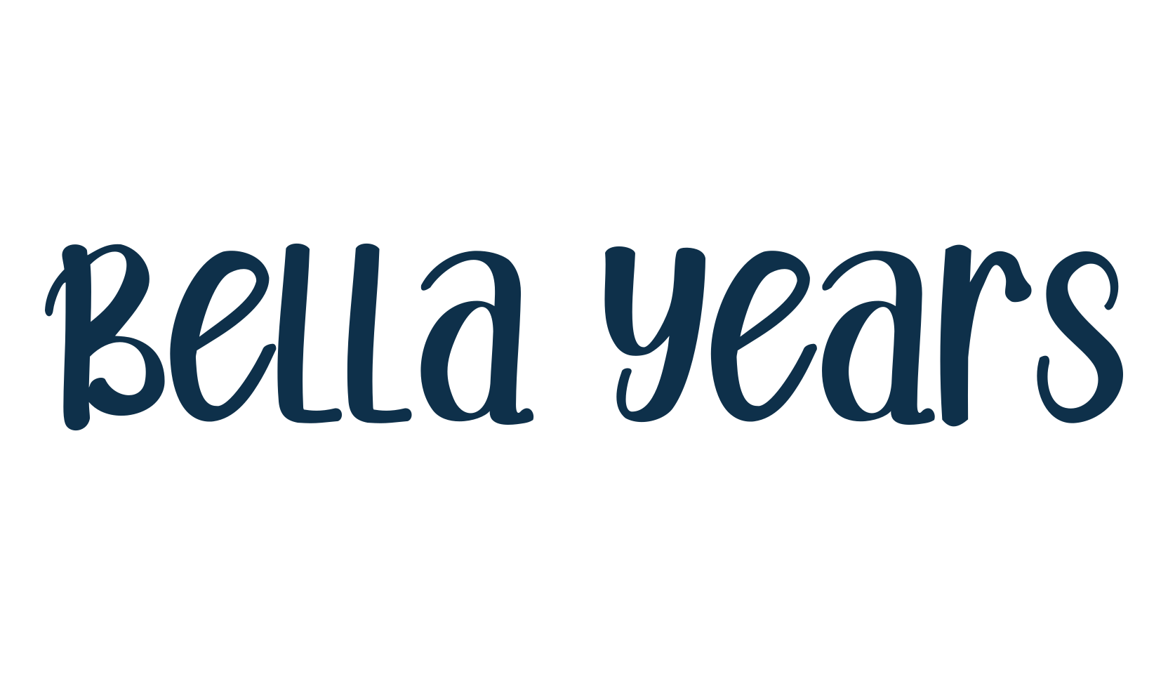 Bella Years, cartoon font preview