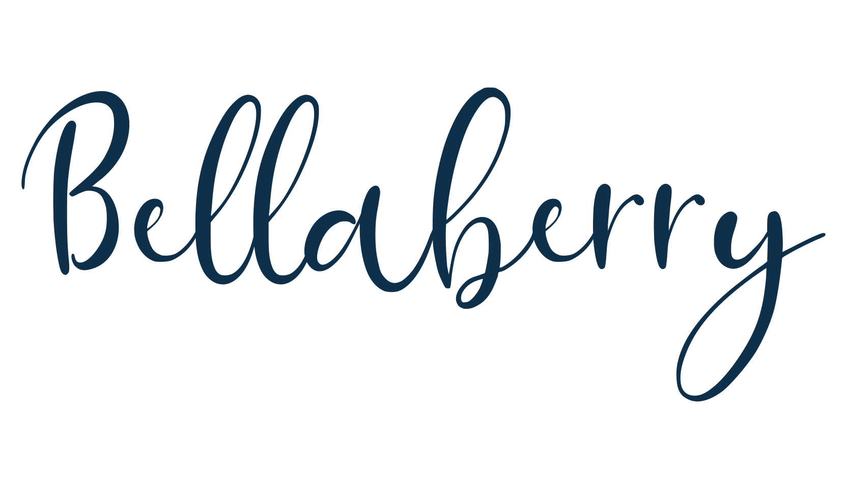 Bellaberry, script calligraphy fancy decorative font preview