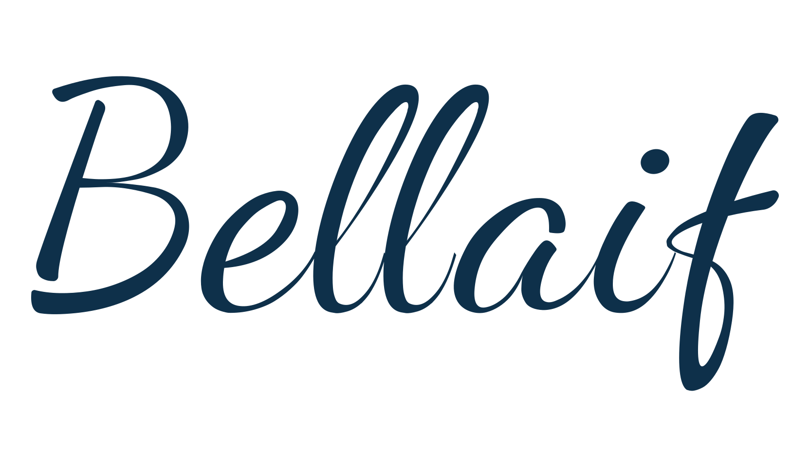 Bellaif, calligraphy font preview