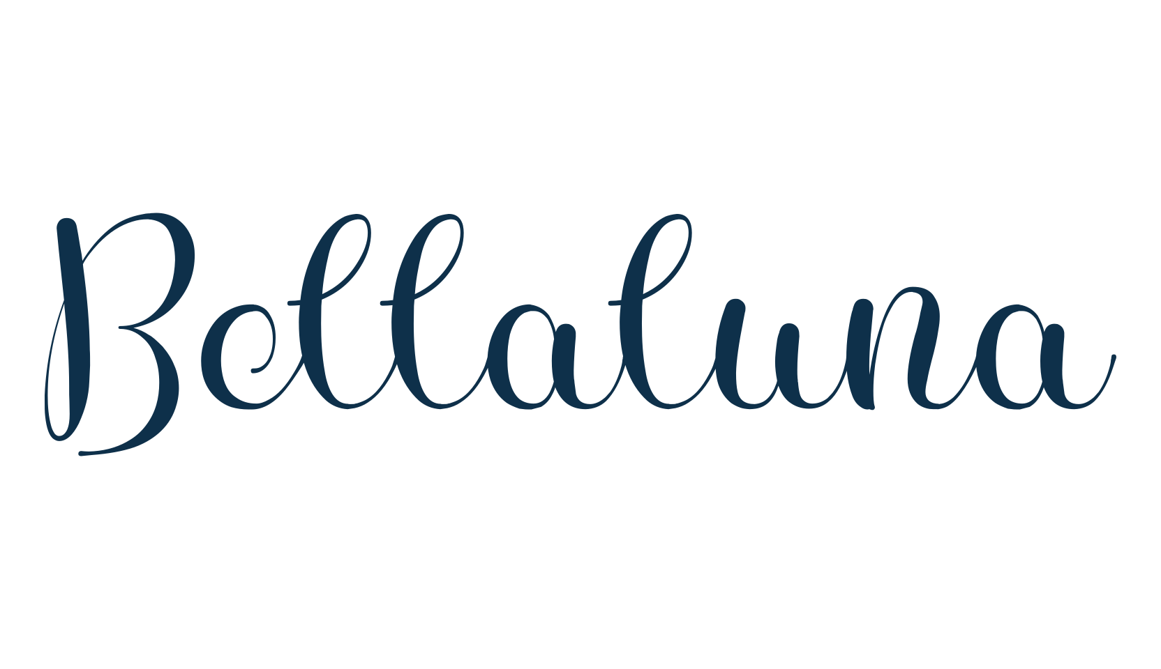 Bellaluna, script calligraphy fancy decorative font preview