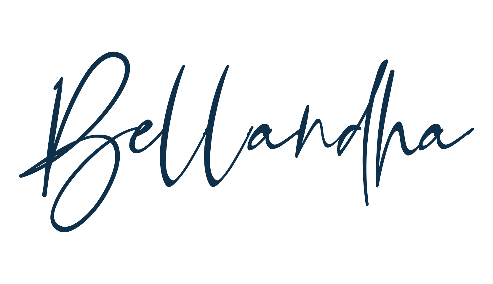 Bellandha, script handwritten fancy decorative calligraphy font preview