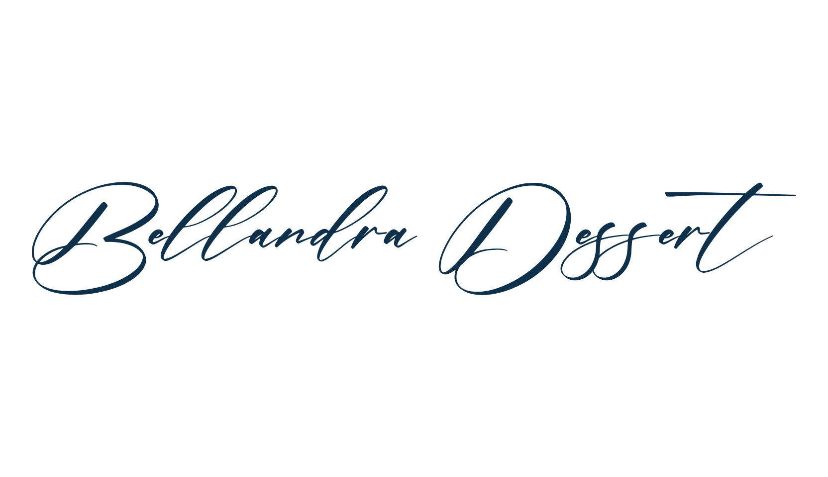 Bellandra Dessert, script handwritten fancy decorative calligraphy font preview