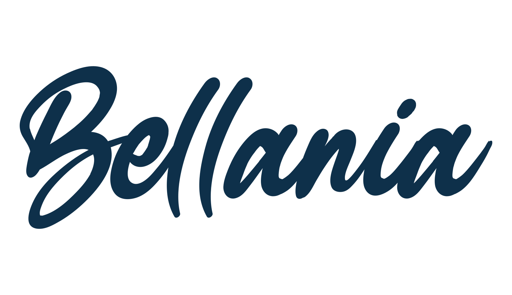 Bellania, handwriting font preview