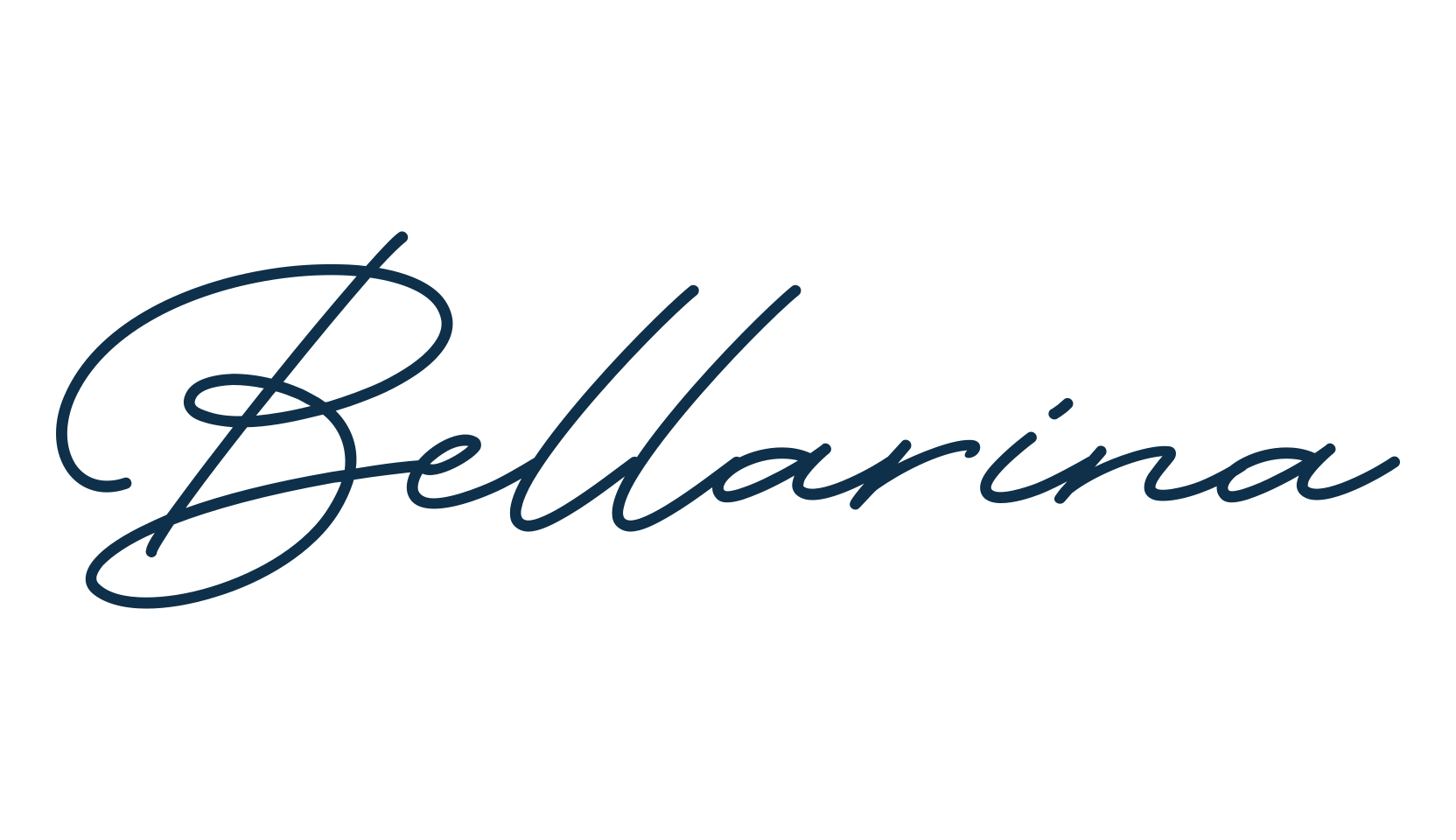 Bellarina, handwriting font preview