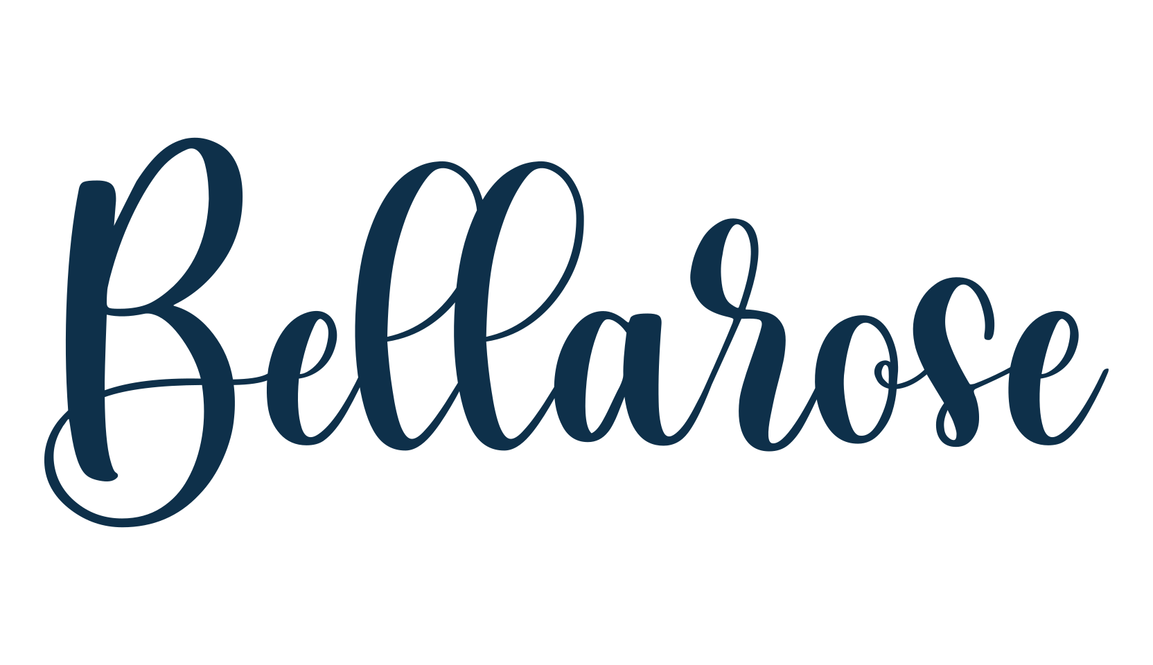 Bellarose, calligraphy font preview