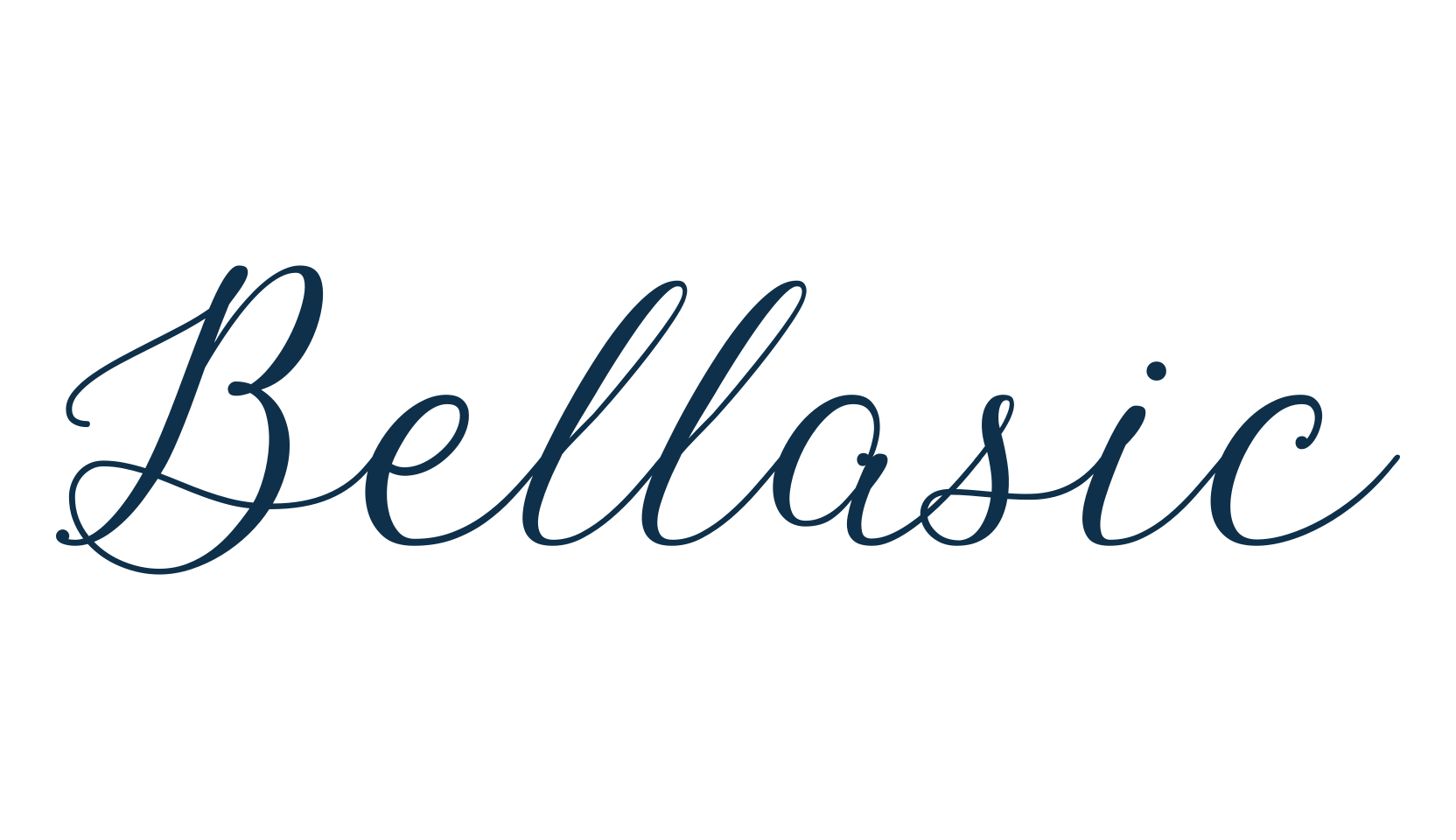 Bellasic, calligraphy font preview
