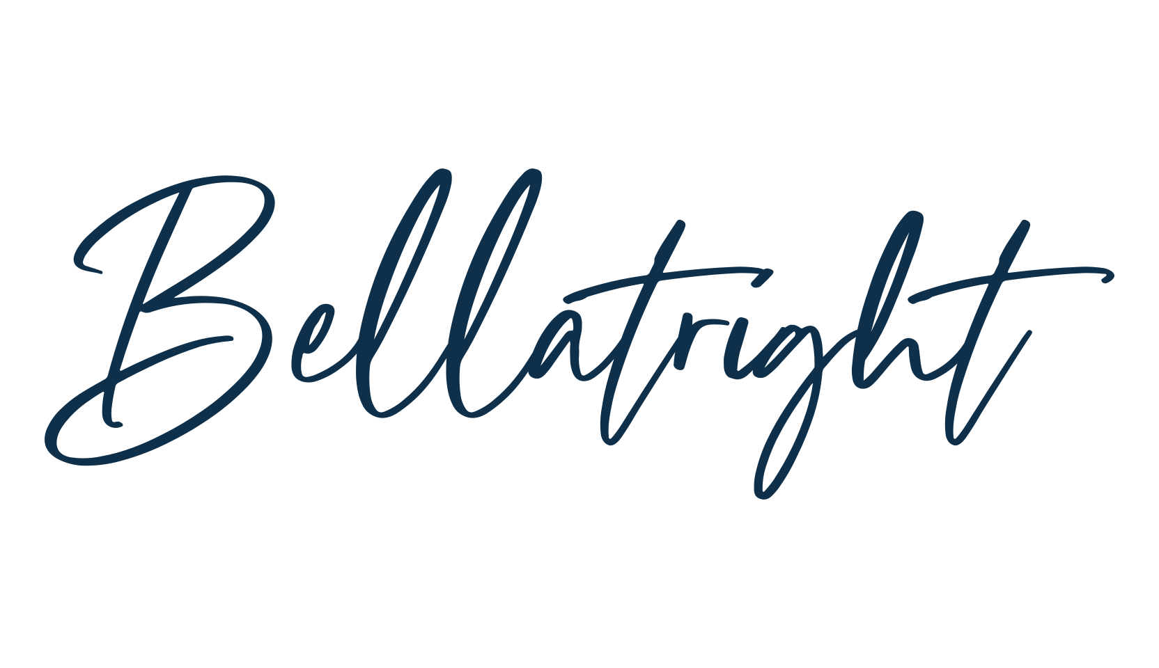 Bellatright, handwriting font preview