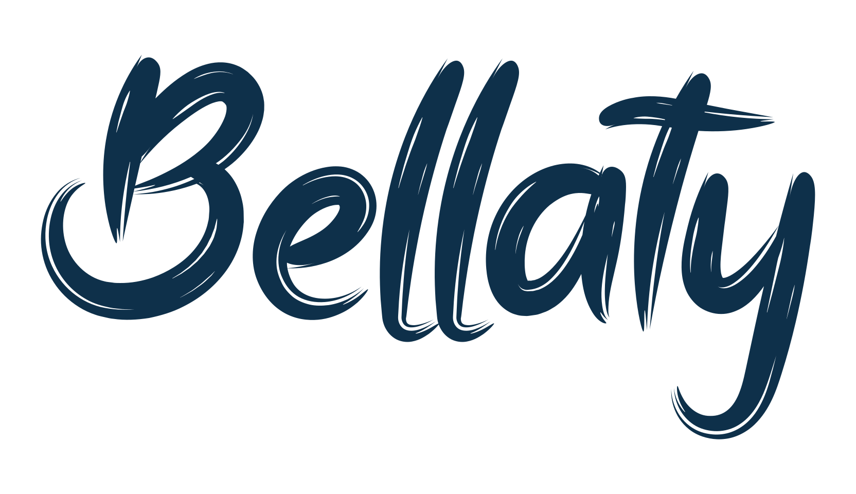 Bellaty (bellaty), script brush fancy decorative calligraphy font preview