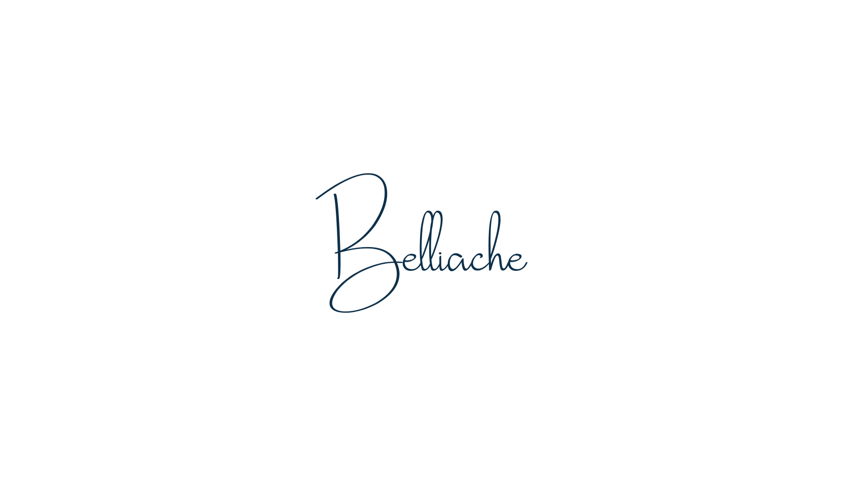 Belliache, handwriting font preview