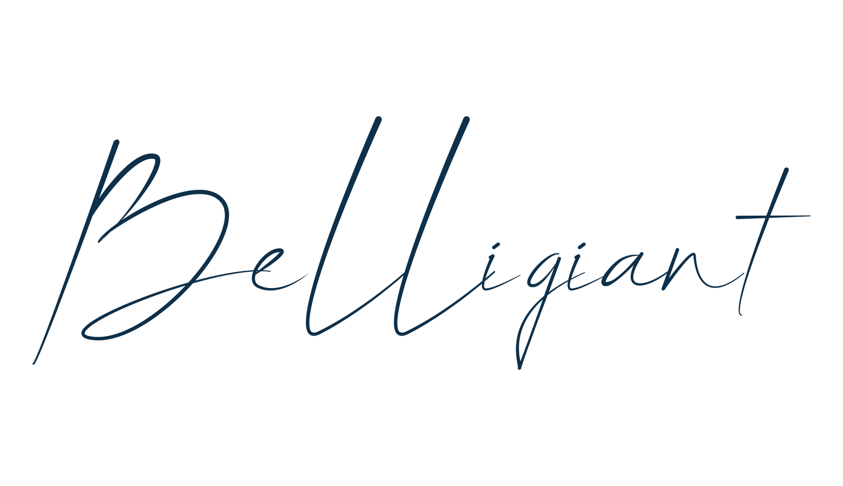 Belligiant, script handwritten fancy decorative calligraphy font preview