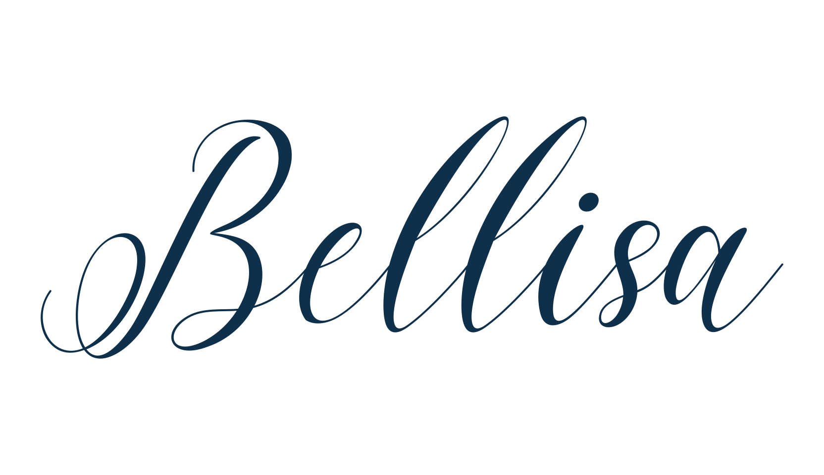 Bellisa, calligraphy font preview