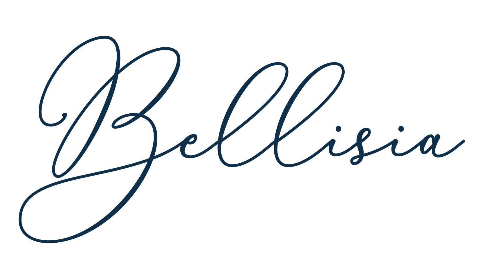 Bellisia, script calligraphy fancy decorative font preview