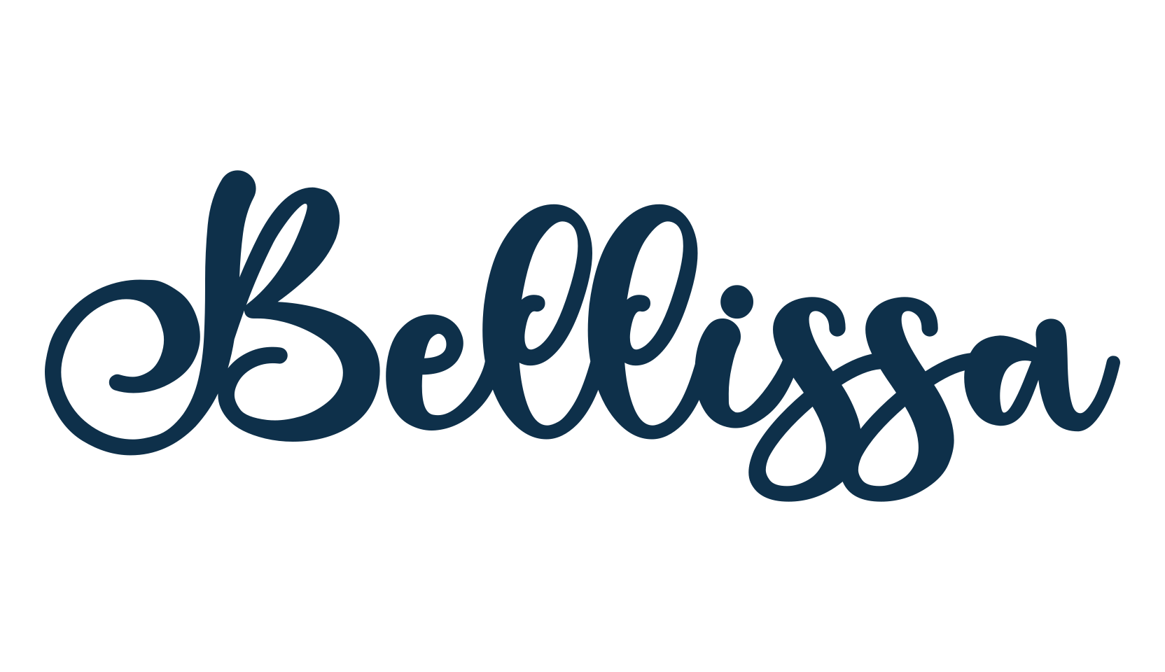 Bellissa, fancy decorative font preview