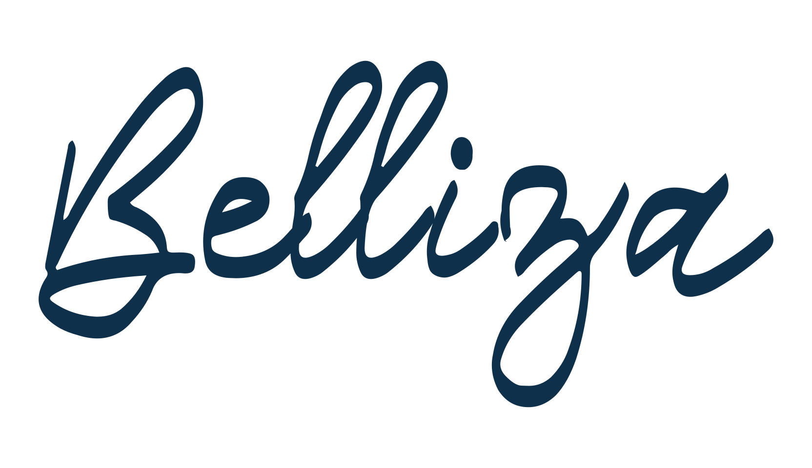 Belliza, script handwritten fancy decorative calligraphy font preview