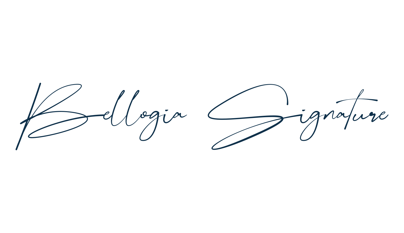 Bellogia Signature, handwriting font preview