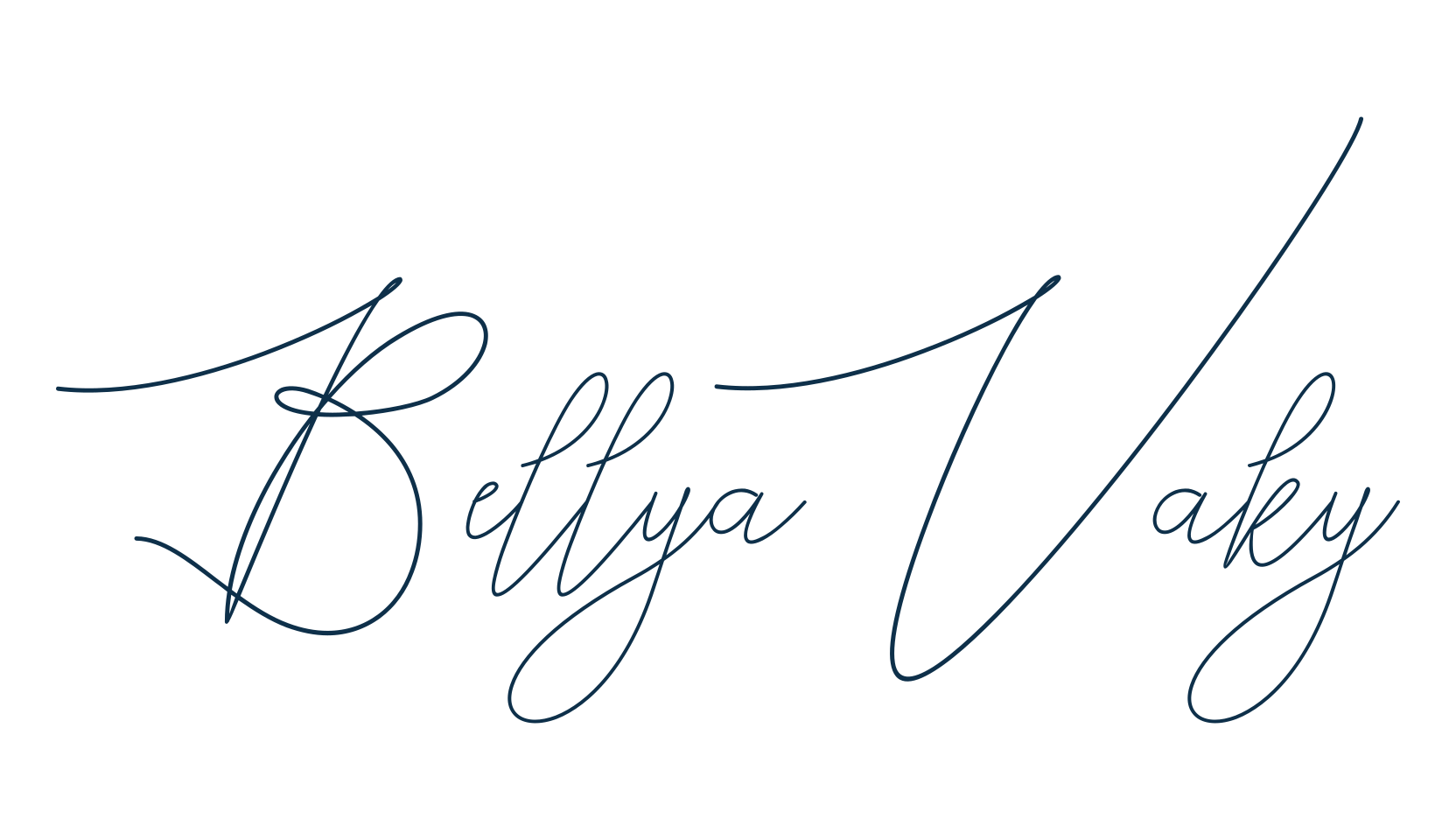 Bellya Vaky, calligraphy font preview