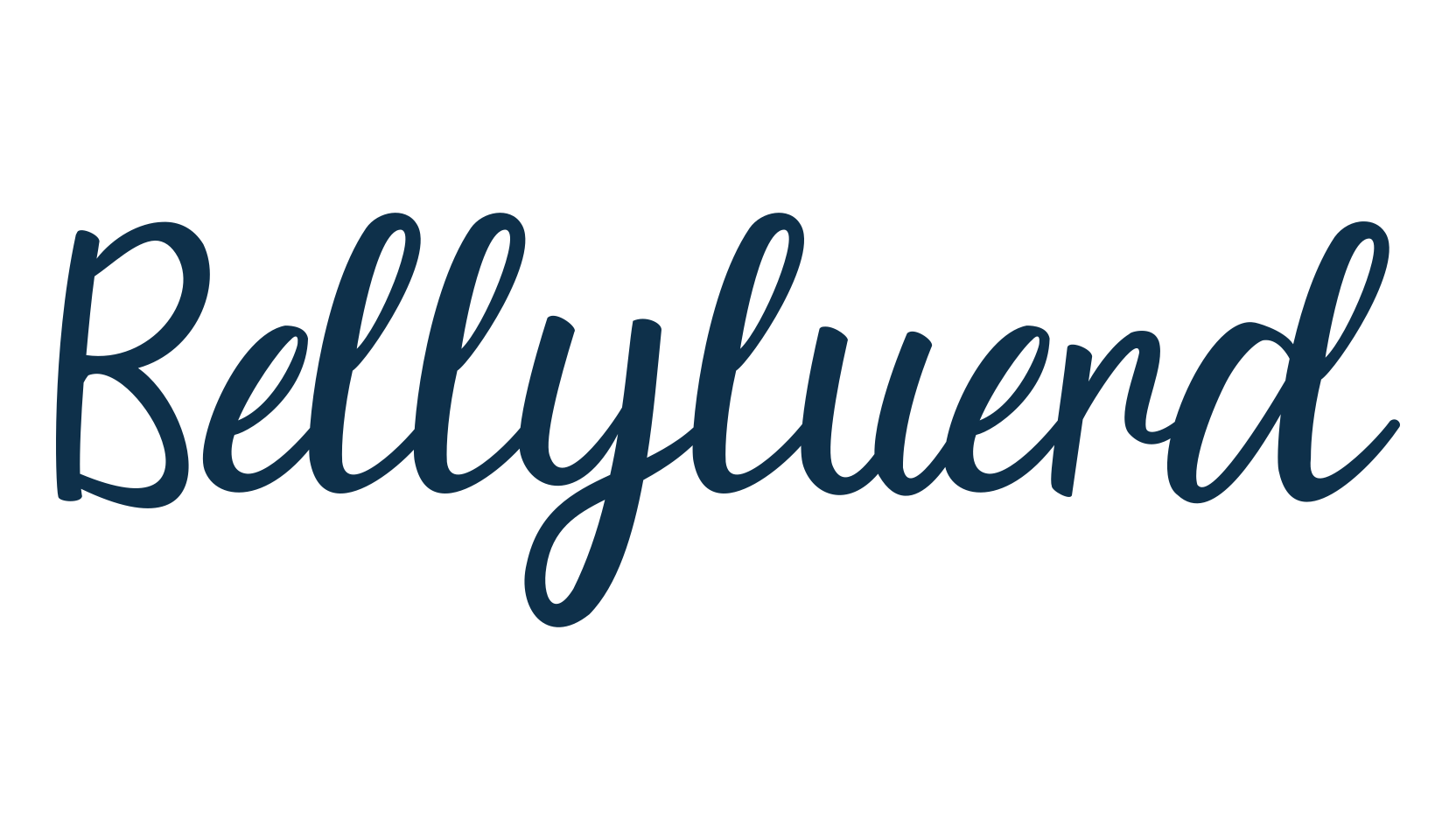 Bellyluerd, handwriting font preview