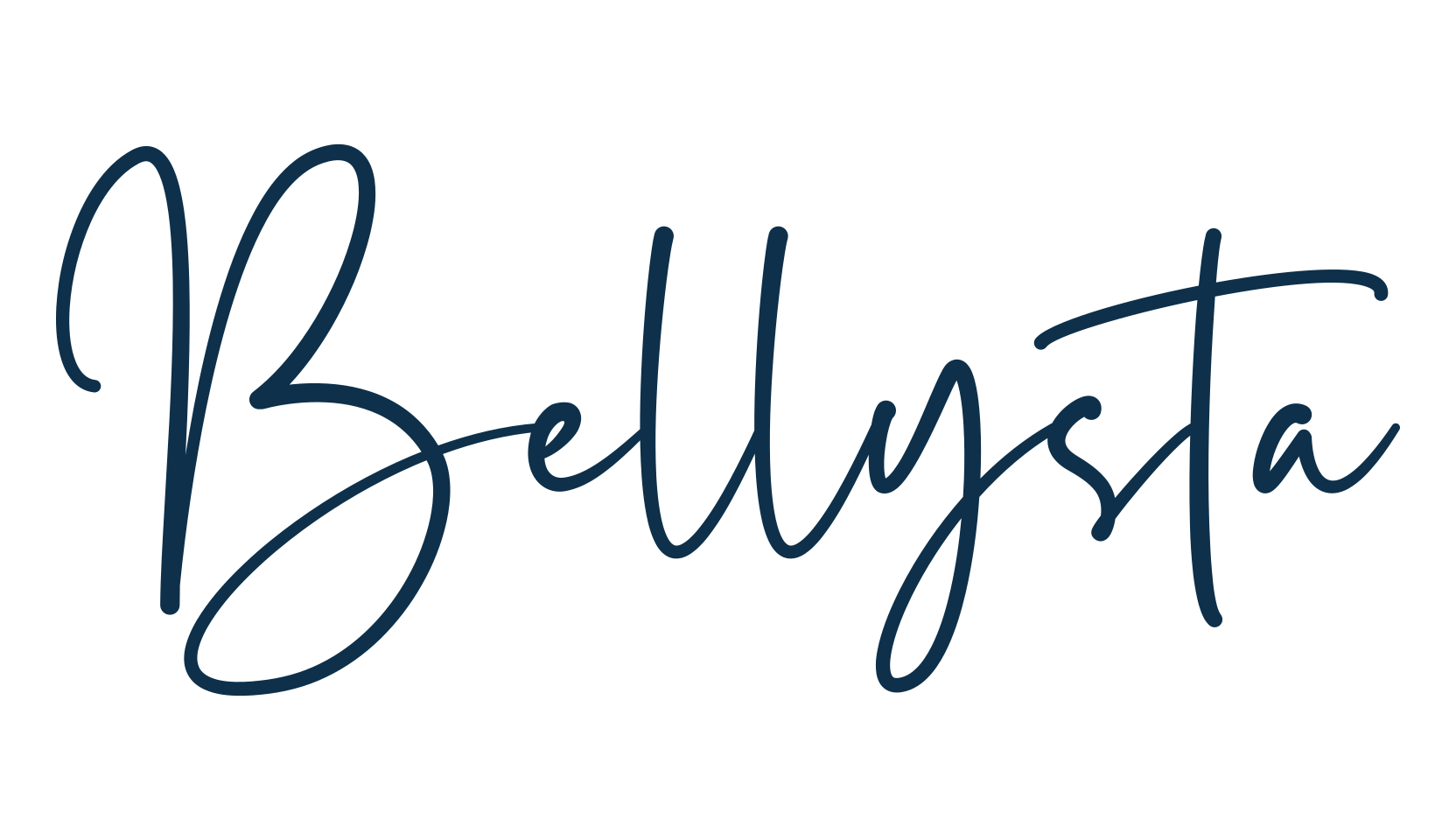 Bellysta, handwriting font preview