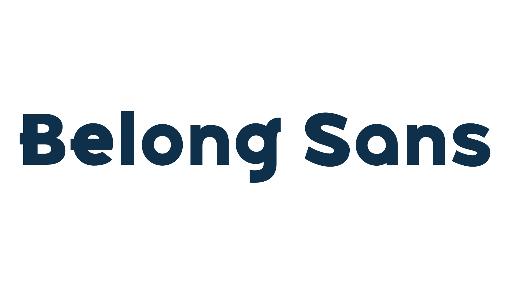 Belong Sans, basic sans serif font preview