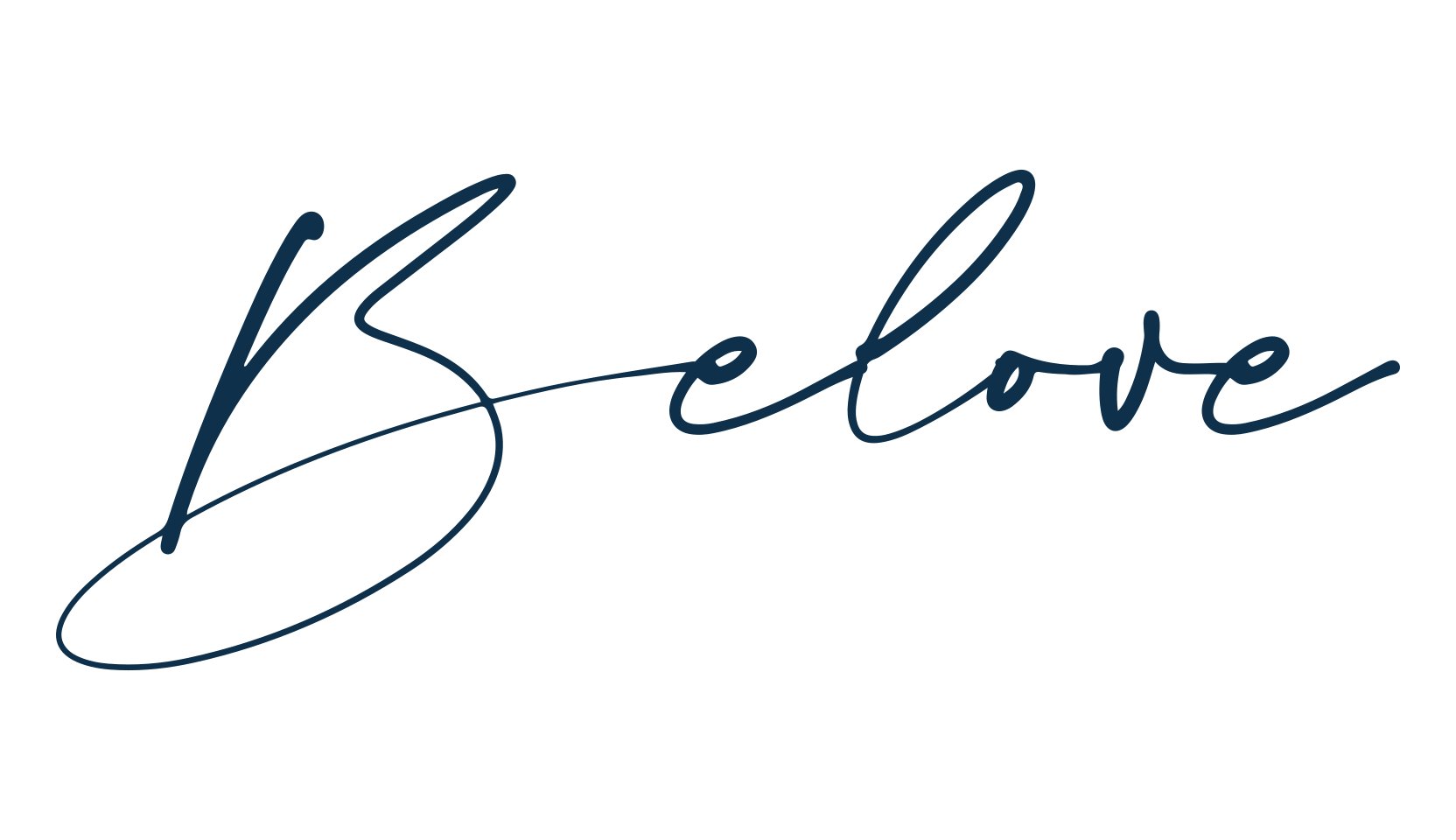 Belove, handwriting font preview