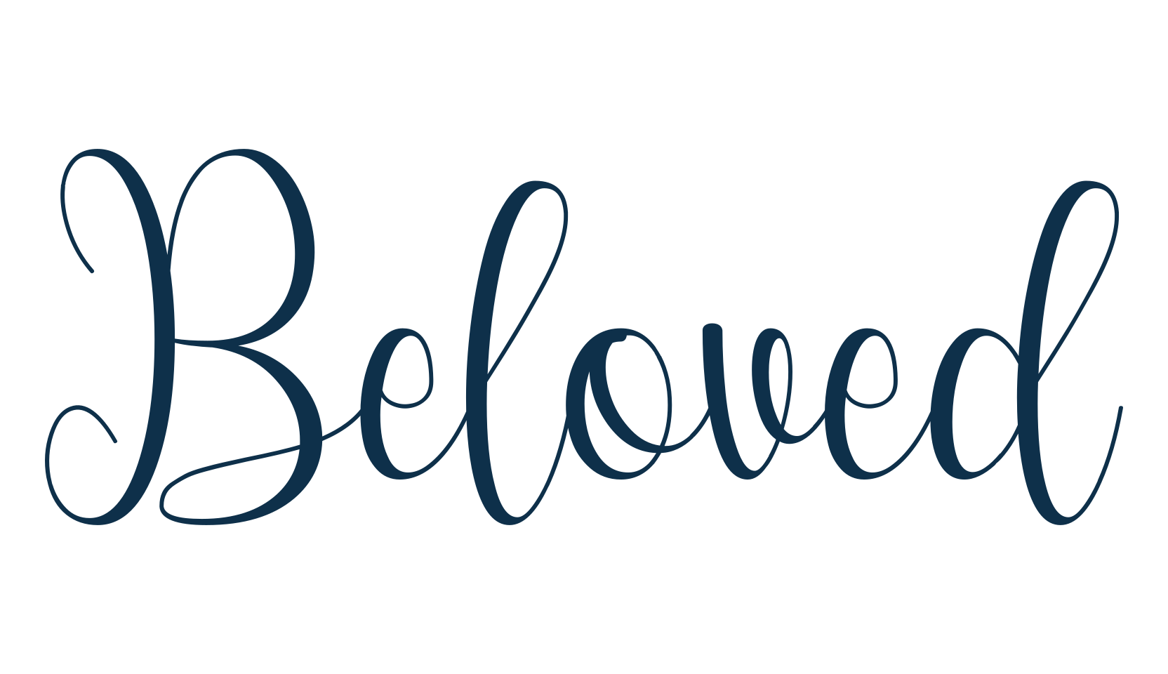 Beloved (beloved-13), handwriting font preview