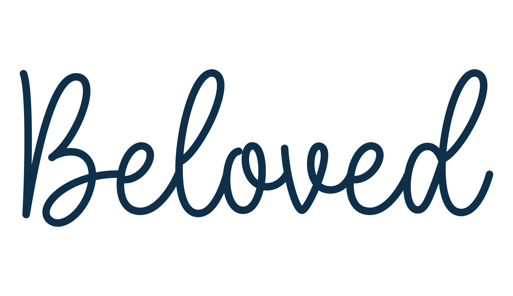 Beloved, script handwritten fancy decorative calligraphy font preview