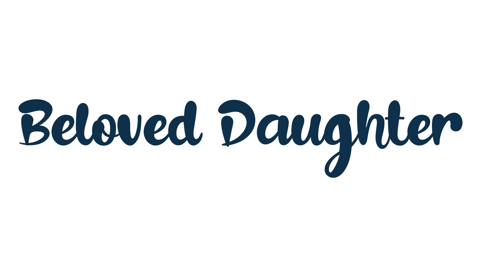 Beloved Daughter, various font preview