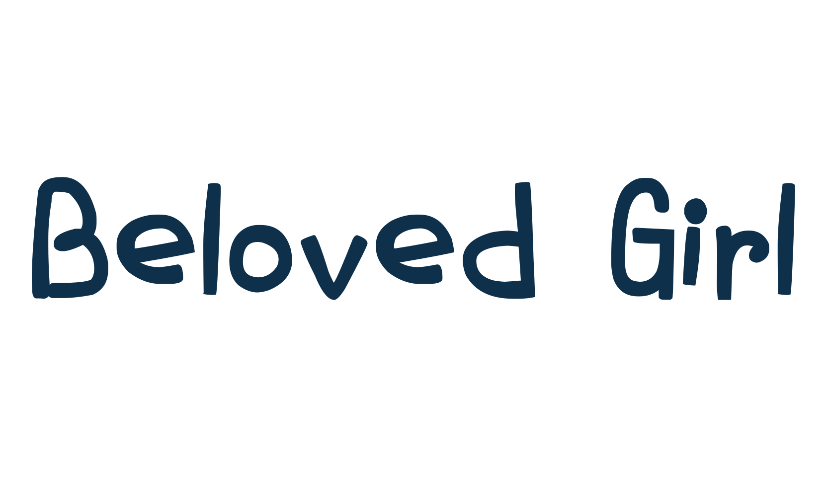 Beloved Girl, fancy cartoon decorative font preview
