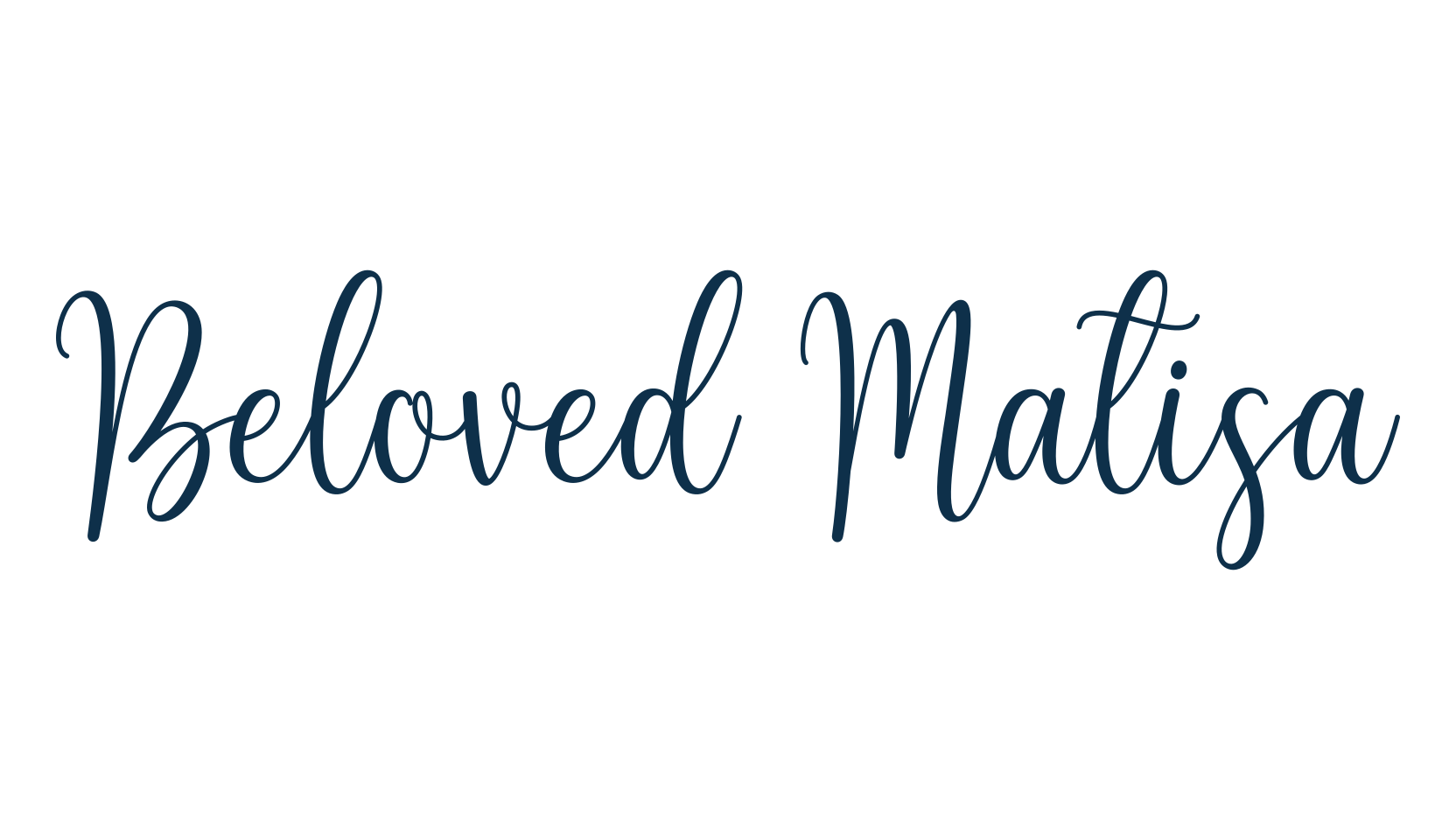 Beloved Matisa, script calligraphy fancy decorative font preview