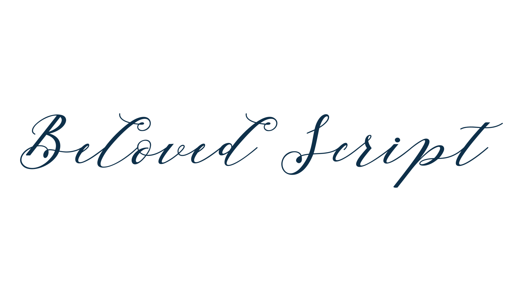 Beloved Script, script calligraphy fancy decorative font preview