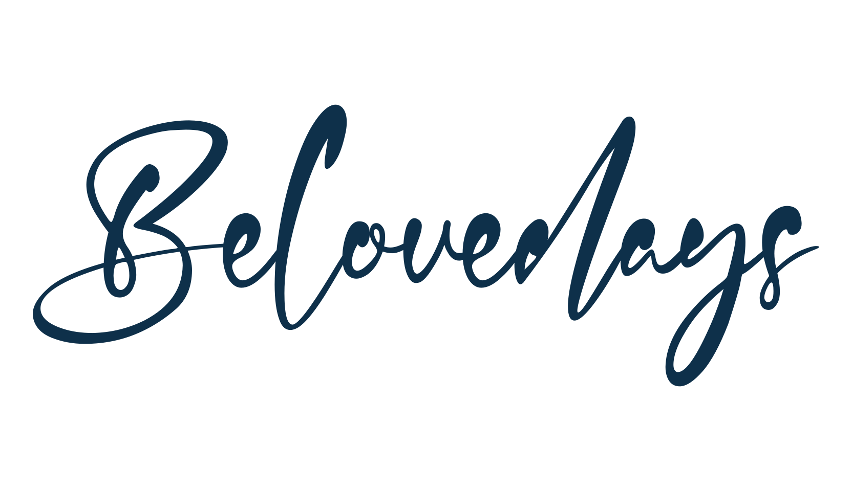Belovedays, script calligraphy fancy decorative font preview