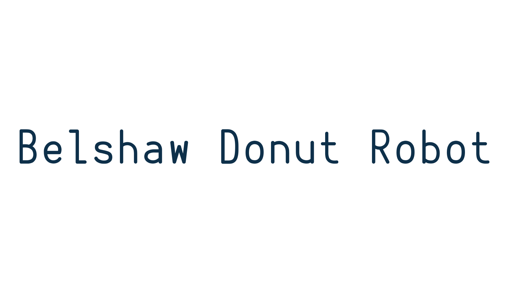 Belshaw Donut Robot, fixed width font preview