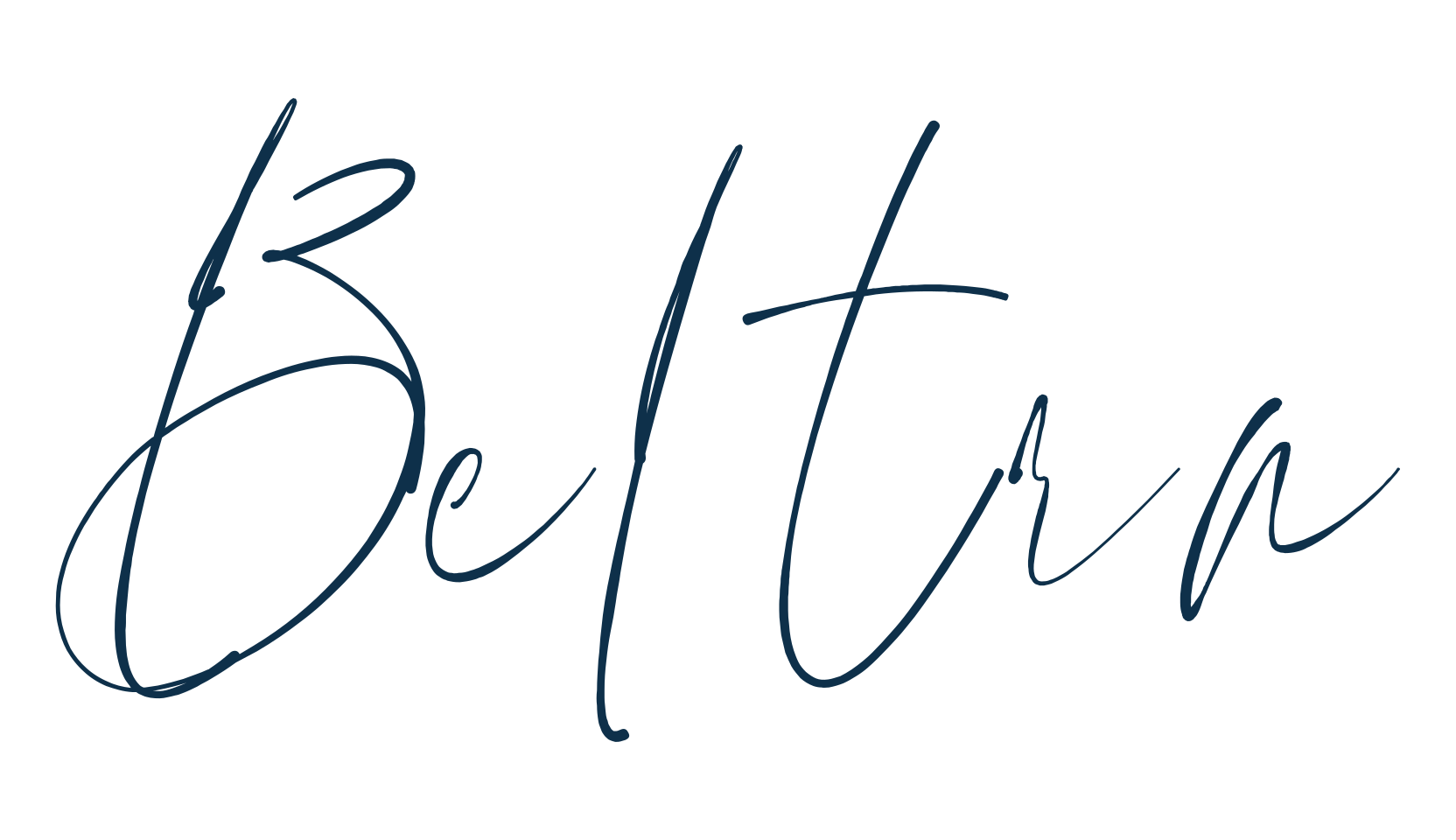 Beltra, handwriting font preview
