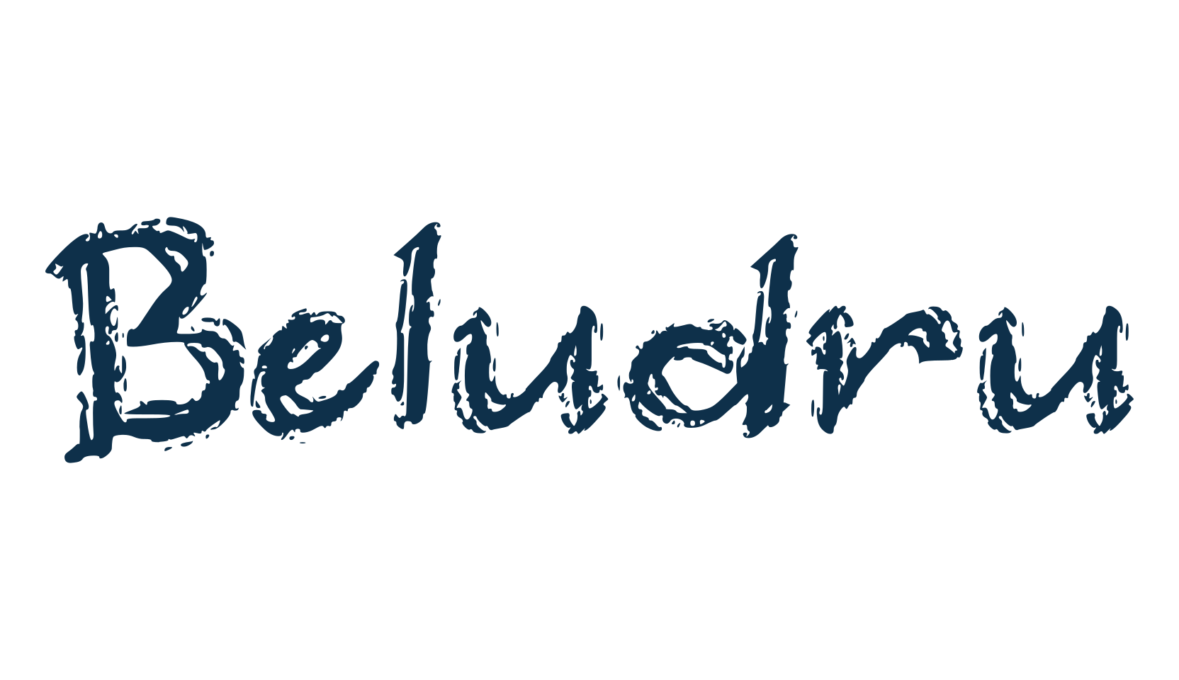 Beludru, script trash fancy decorative calligraphy font preview