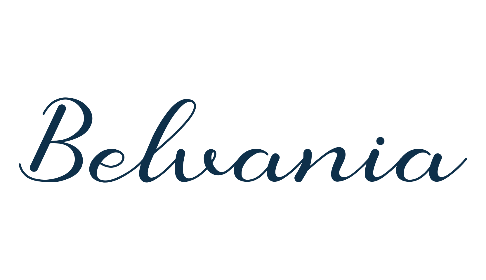 Belvania, script calligraphy fancy decorative font preview