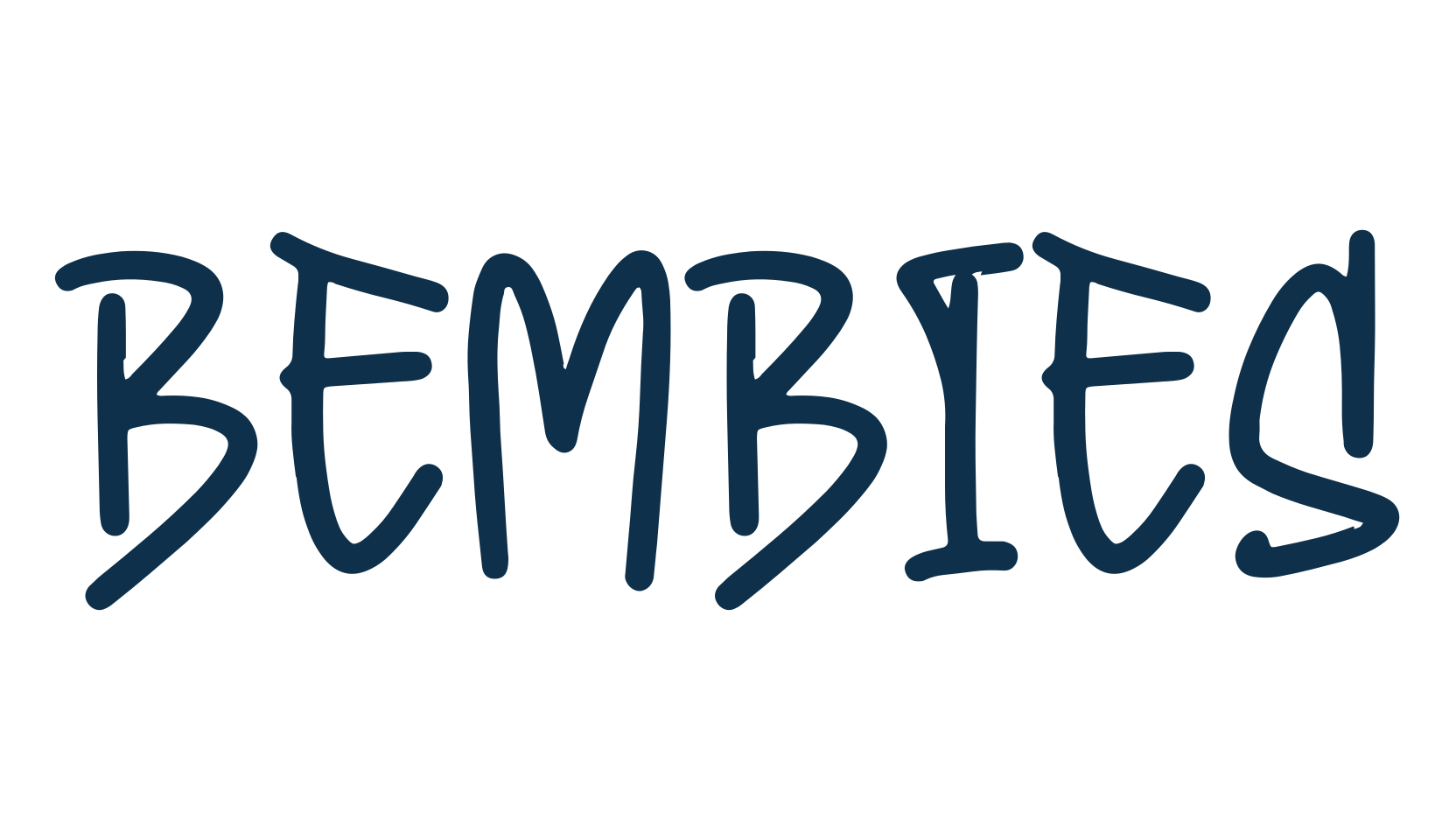 Bembies, graffiti font preview