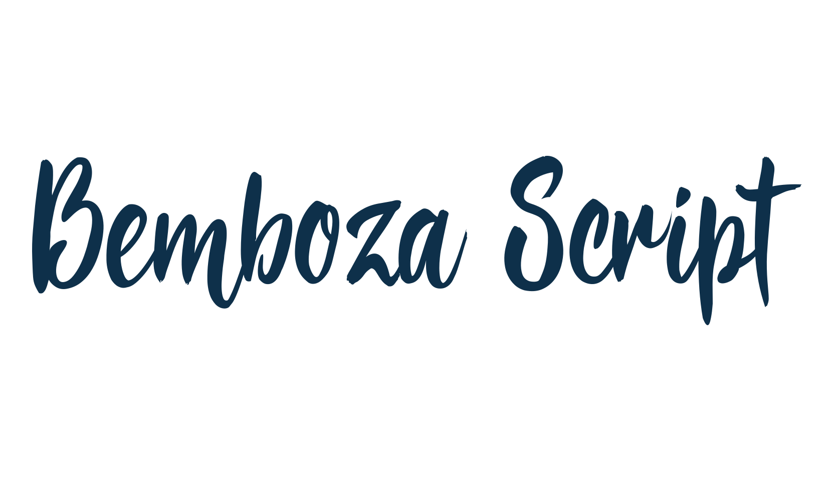 Bemboza Script, fancy various decorative script calligraphy font preview