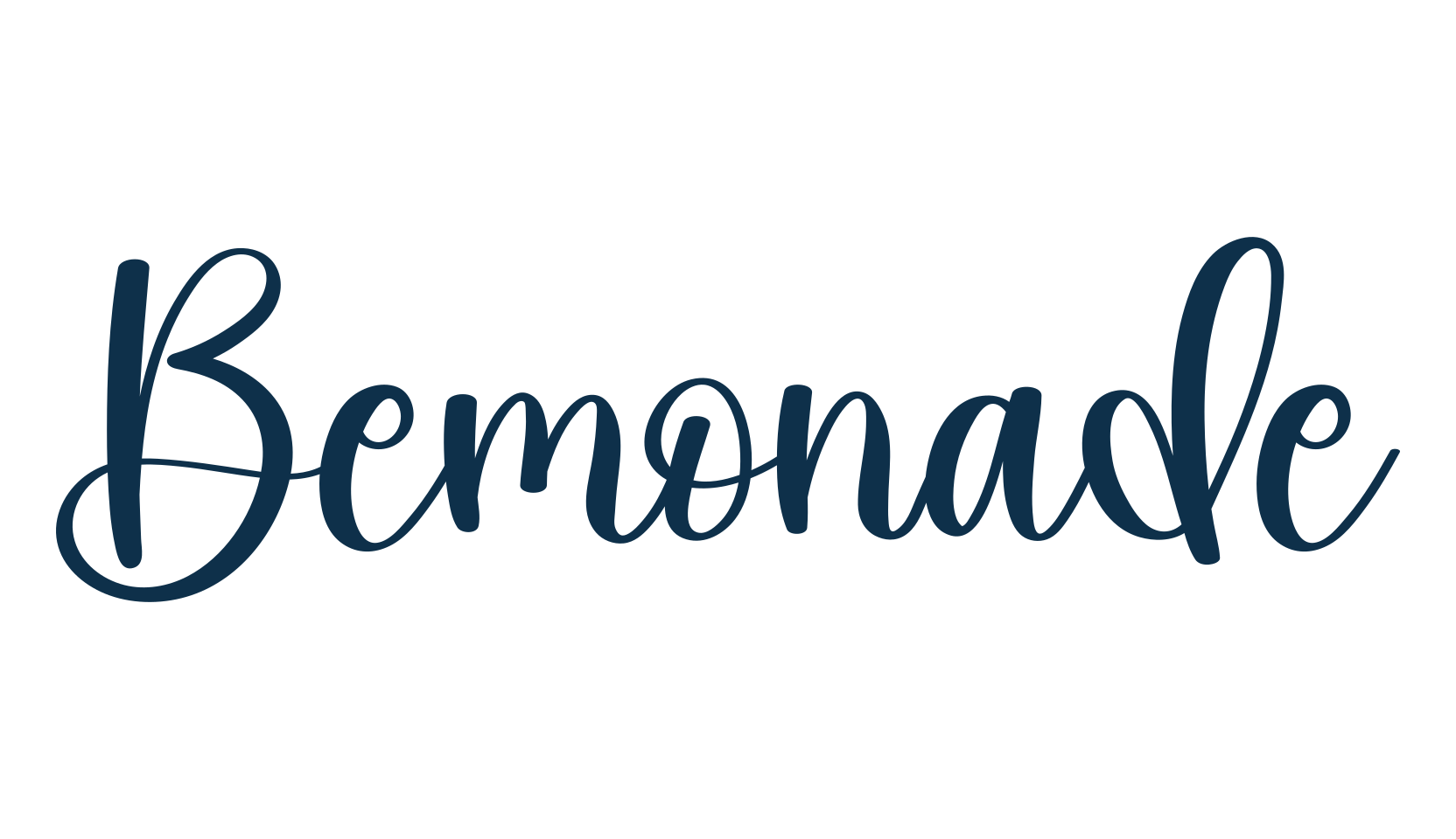 Bemonade, calligraphy font preview