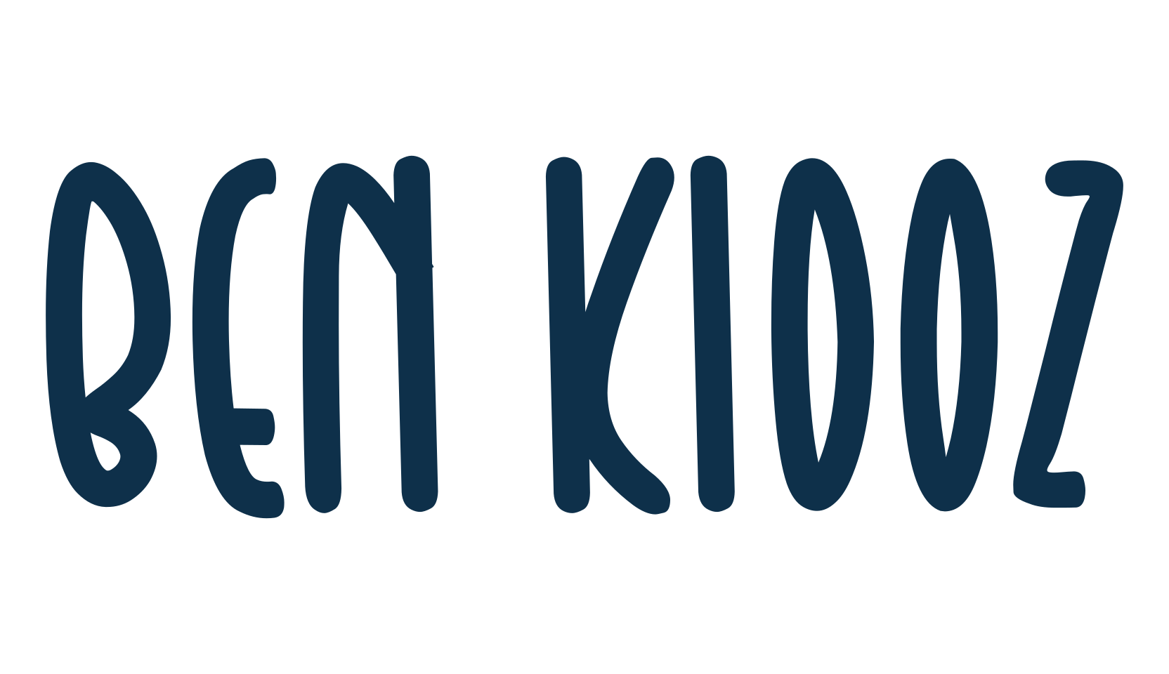 Ben Kidoz, script handwritten fancy decorative calligraphy font preview