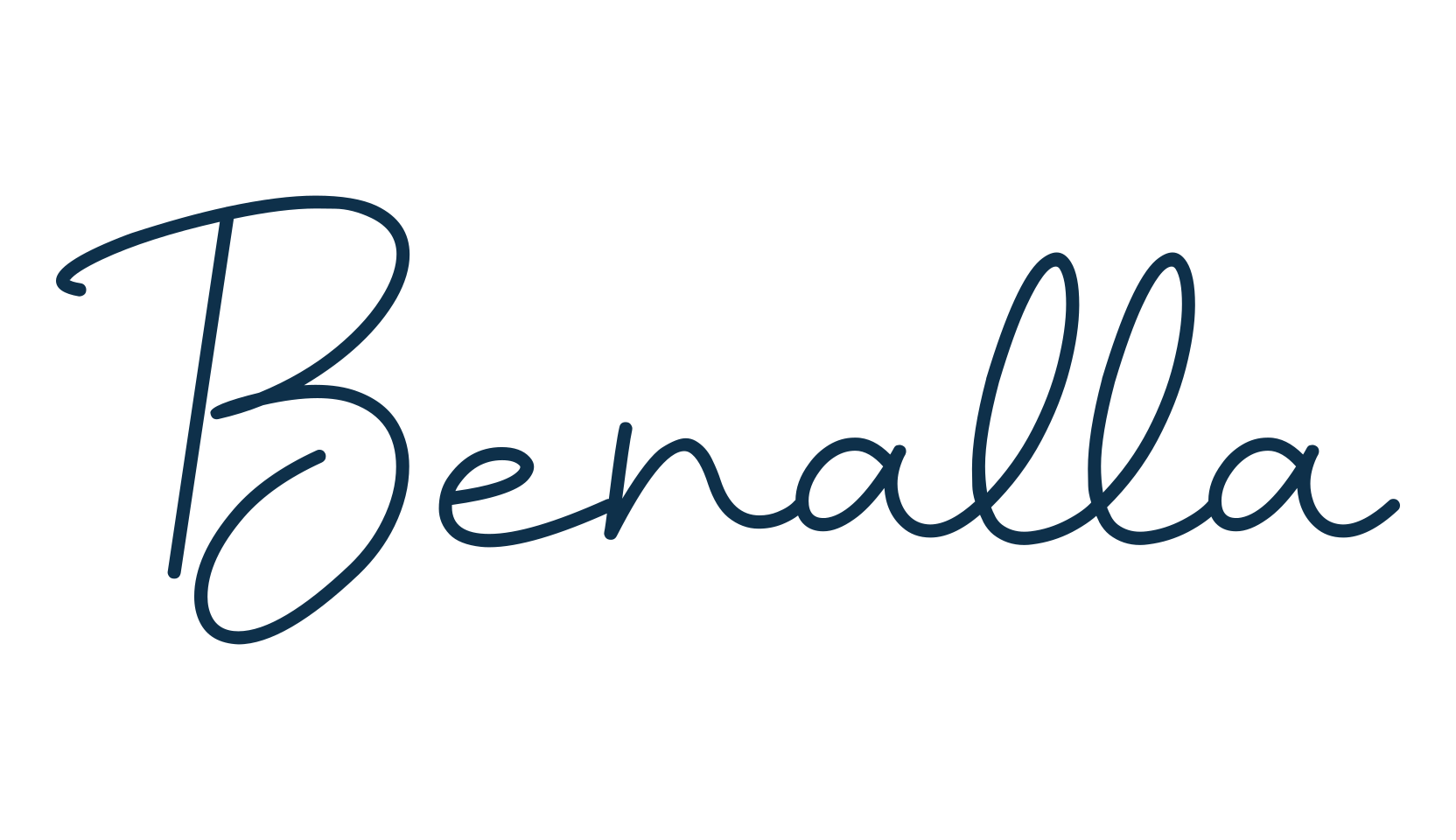 Benalla, handwriting font preview