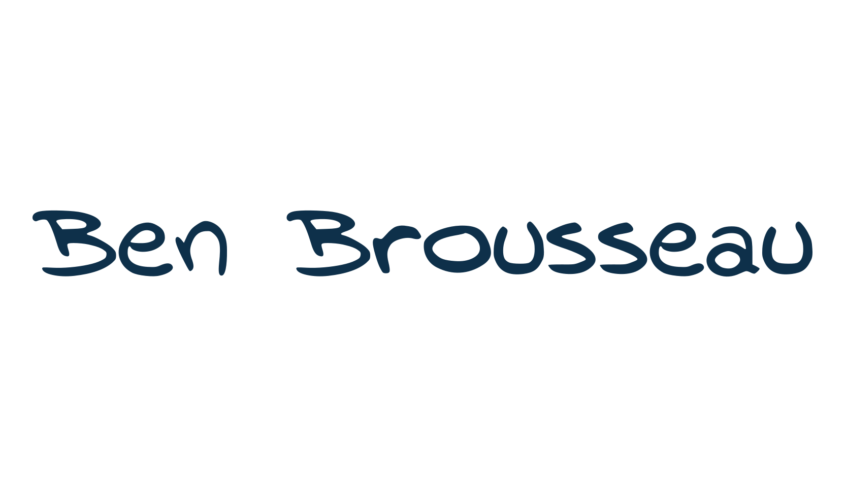 Ben Brousseau, script handwritten fancy decorative calligraphy font preview