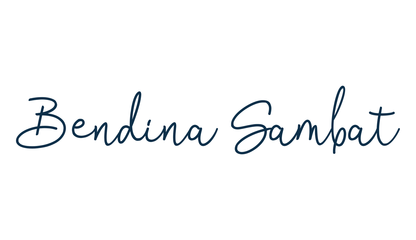 Bendina Sambat, script handwritten fancy decorative calligraphy font preview