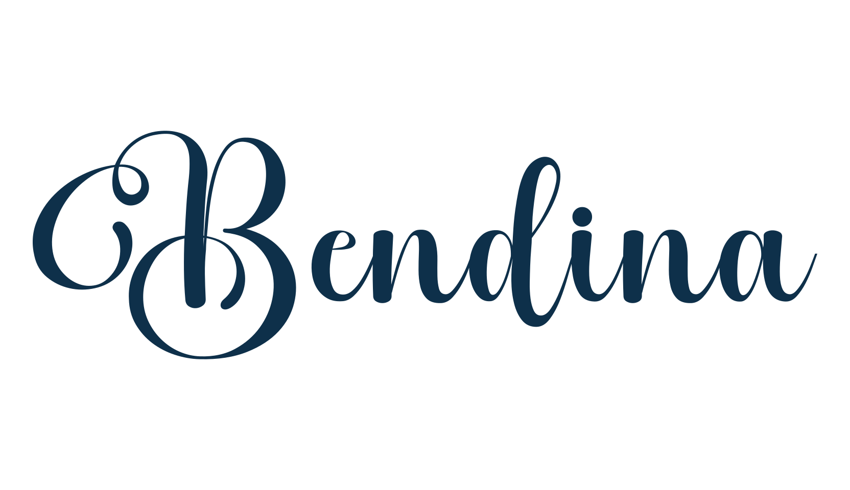 Bendina, calligraphy font preview