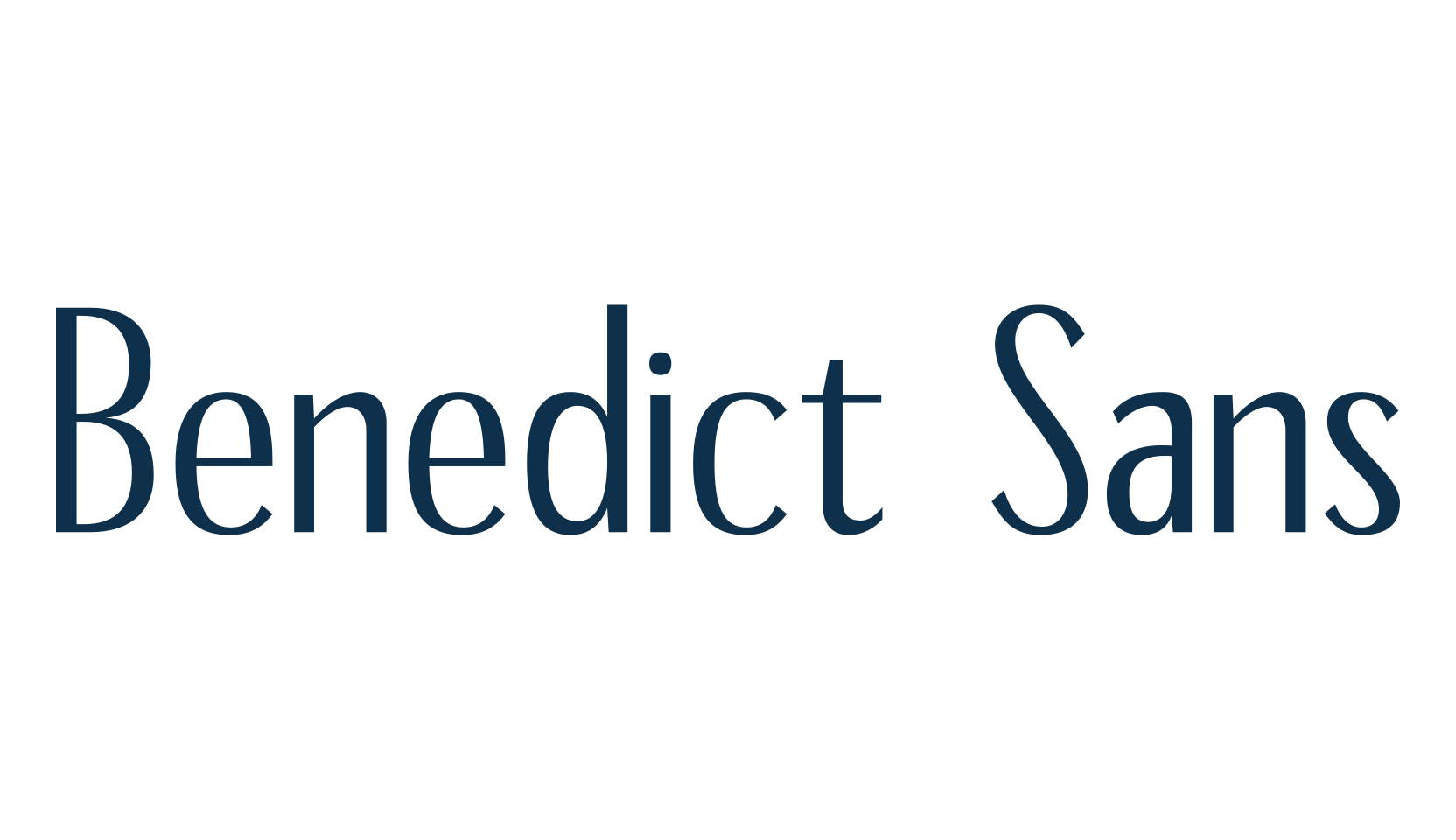 Benedict Sans, sans serif font preview