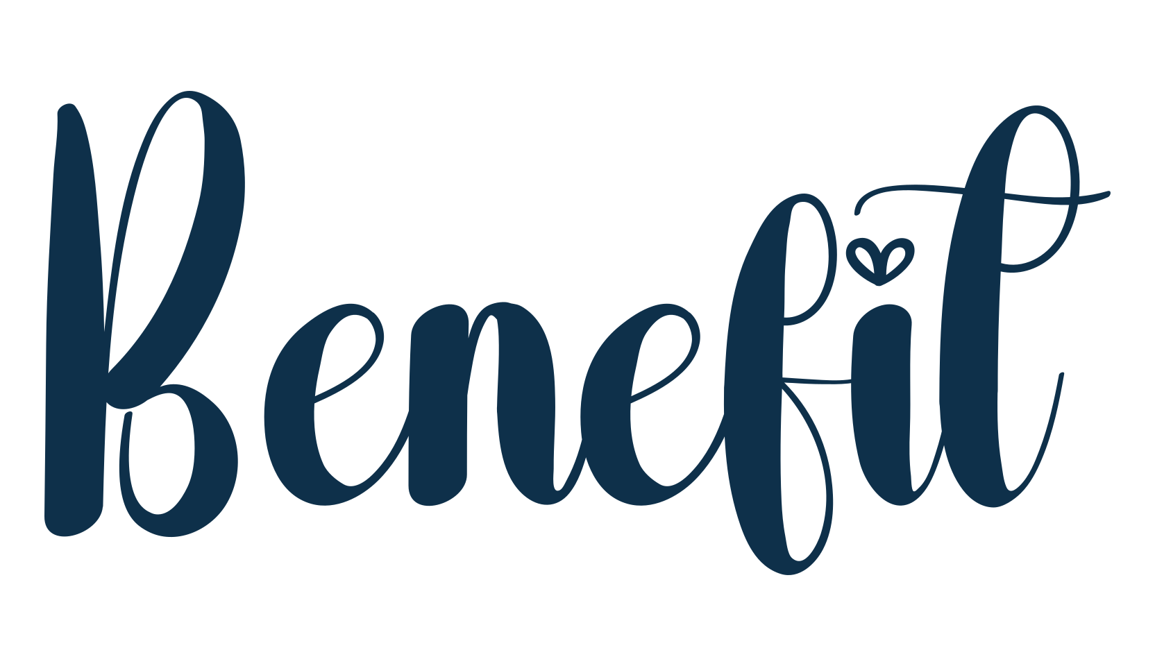 Benefit, fancy decorative font preview
