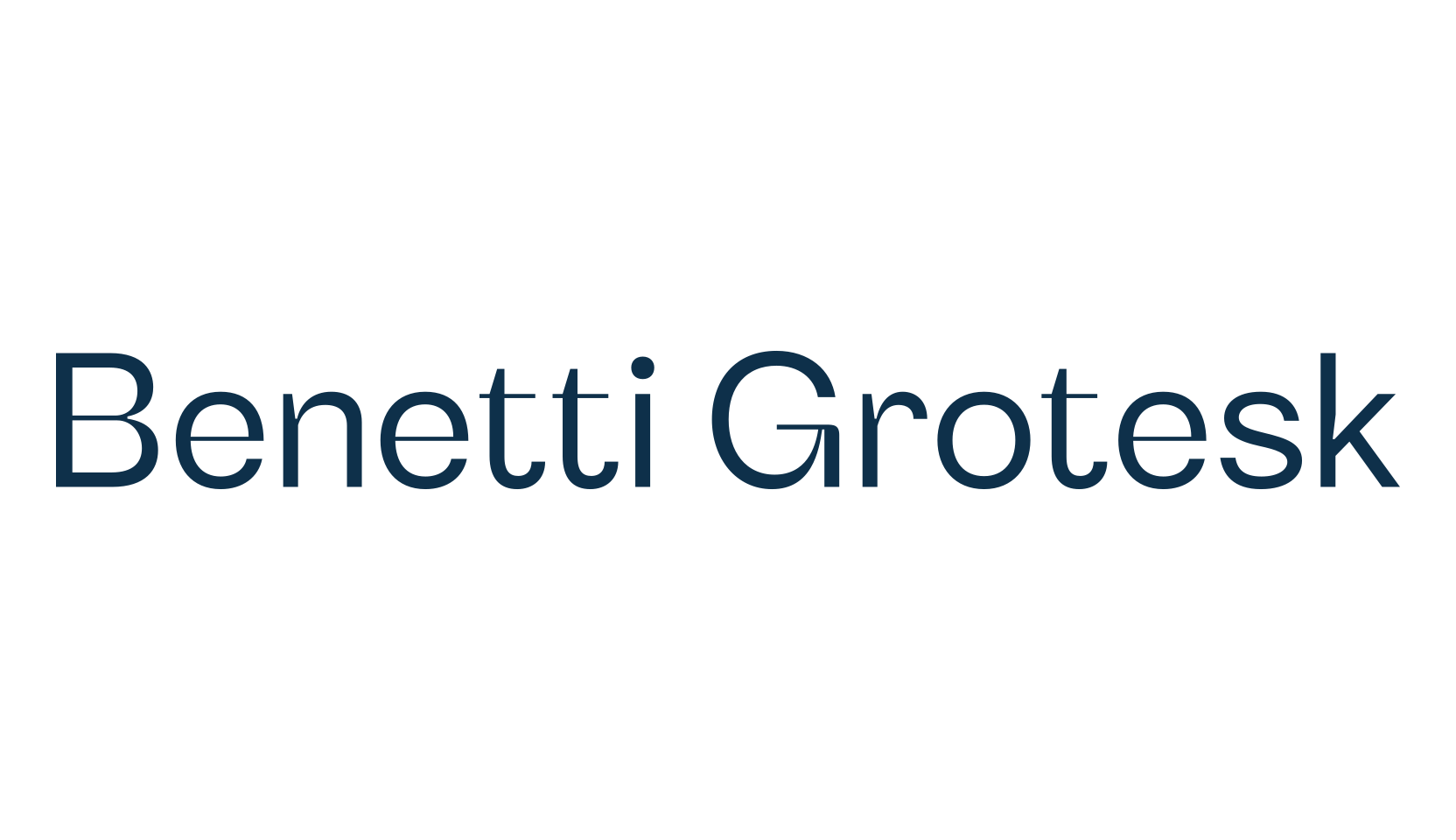 Benetti Grotesk, basic sans serif font preview