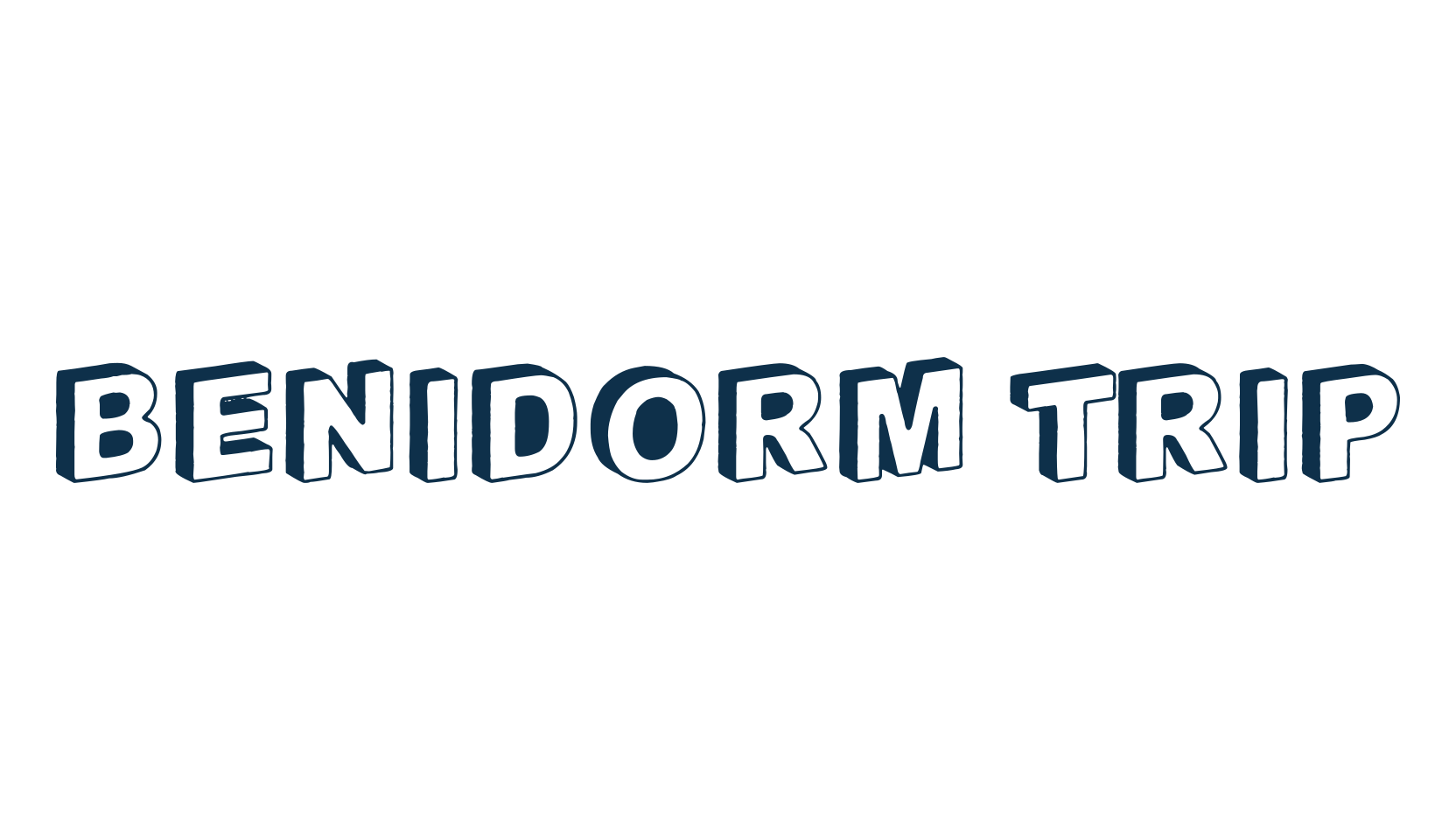 Benidorm Trip, various font preview