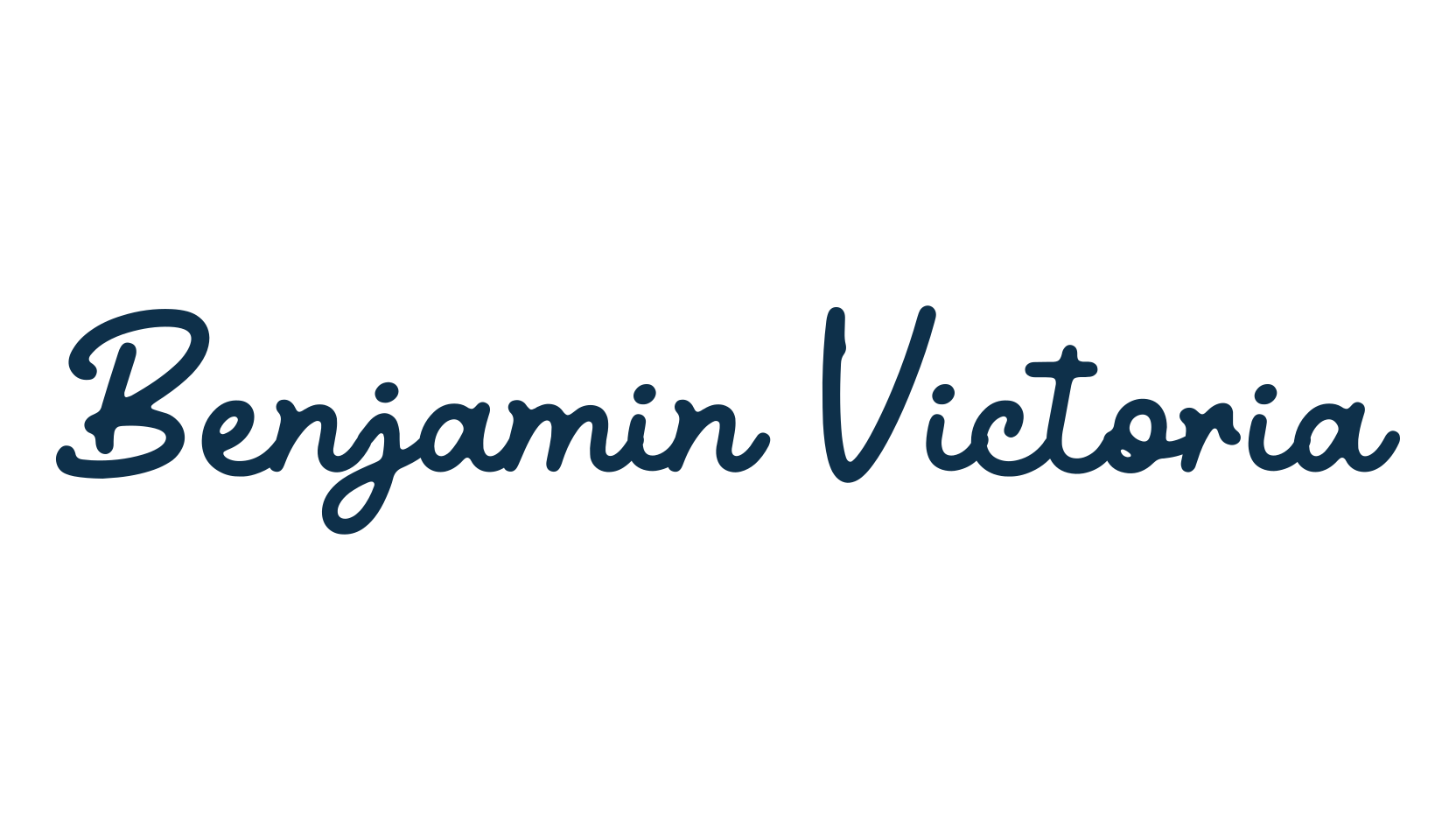 Benjamin Victoria, handwriting font preview